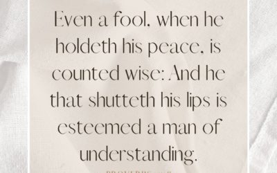 Proverbs 17:28