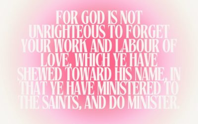 Hebrews 6:10