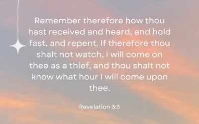 Revelation 3:3