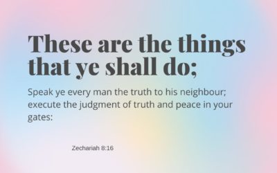 Zechariah 8:16