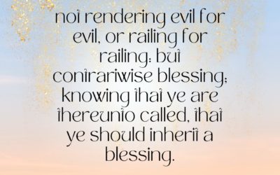 1 Peter 3:9