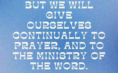 Acts 6:4