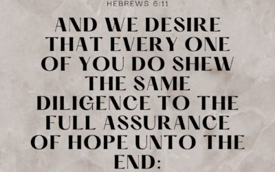 Hebrews 6:11