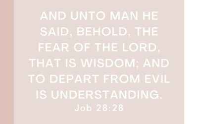 Job 28:28